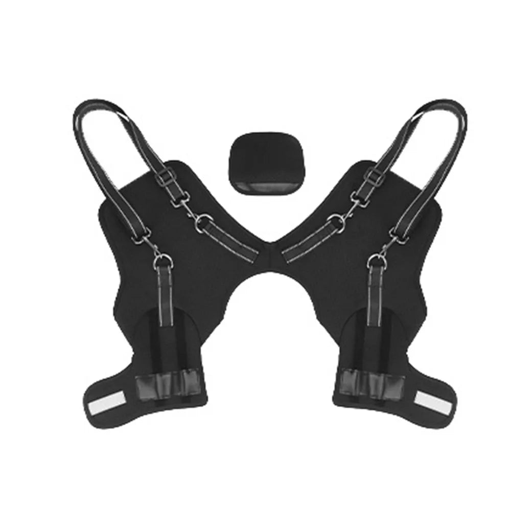 Arnés de soporte para cadera y patas traseras para perros – Negro, ajustable, con tiras reflectantes, transpirable y perfecto para asistencia al caminar.